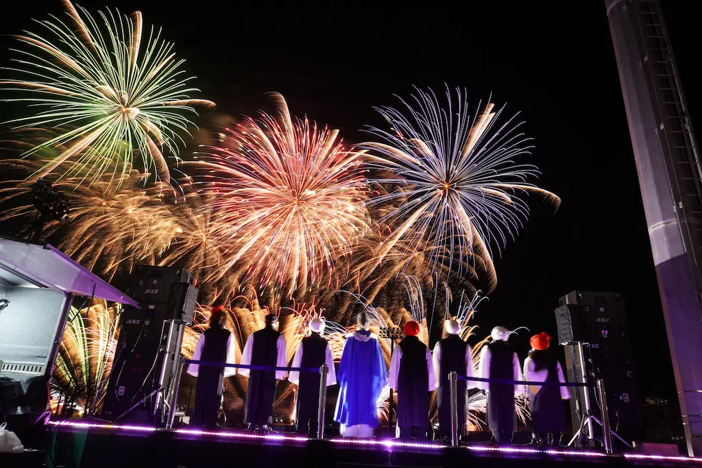 イベントでの打ち上げ