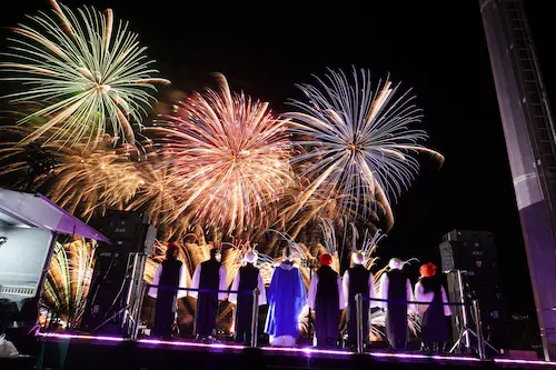 山形村開村150th記念 冬の花火大会